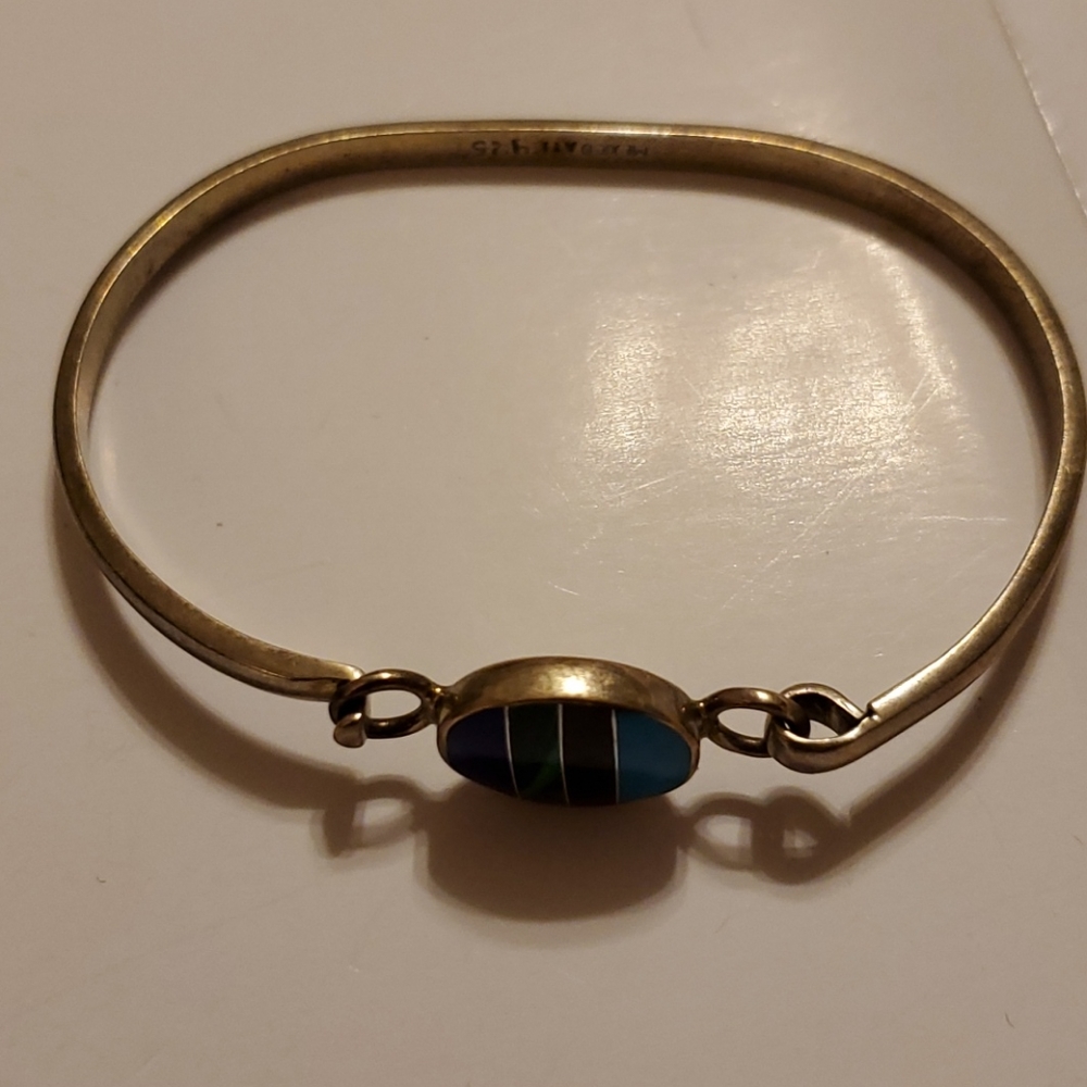 Sterling silver bangle bracelet 925 - Picture 6 of 7
